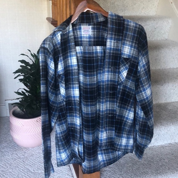 Brent Other - GIFTED Vintage 1950s 1960s Brent Wool Plaid Button Down Flannel Shirt